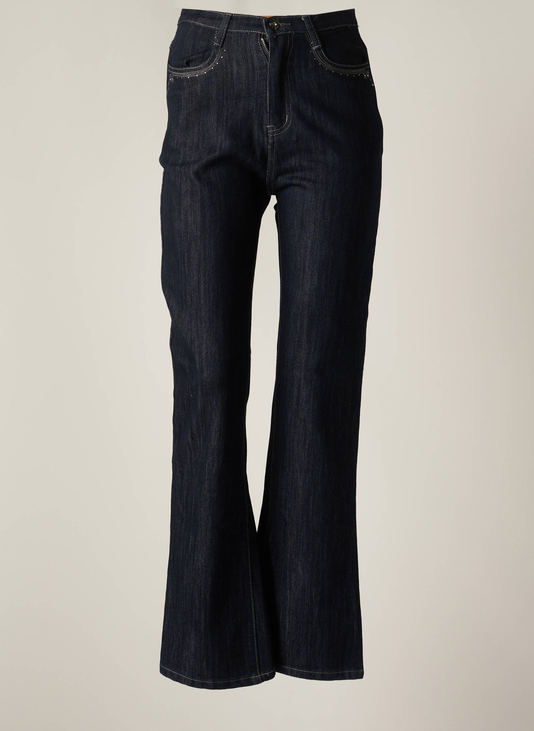 Eskade Jeans Coupe Droite Femme couleur bleu