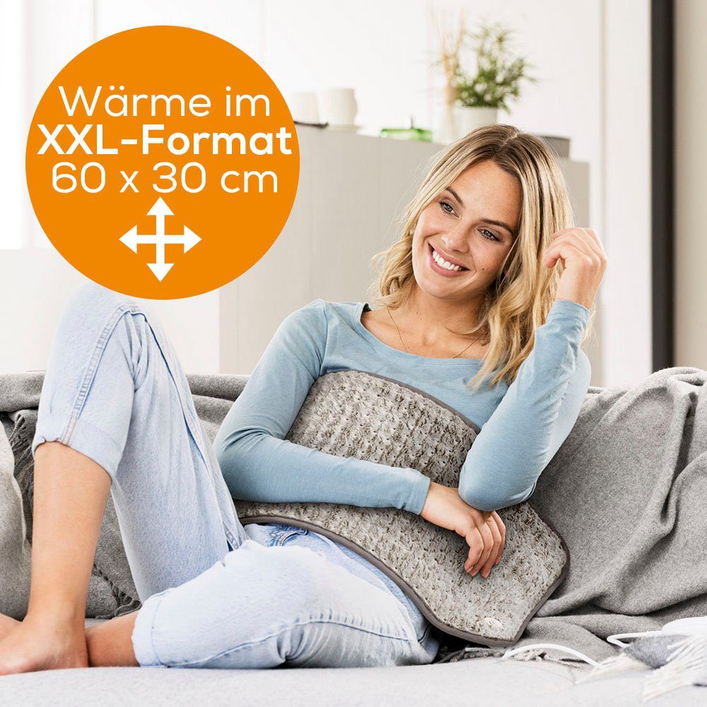 BEURER Heizkissen HK 123 XXL Nordic, Kuscheliges Material, 3 Temperaturstufen, Abschaltautomatik
