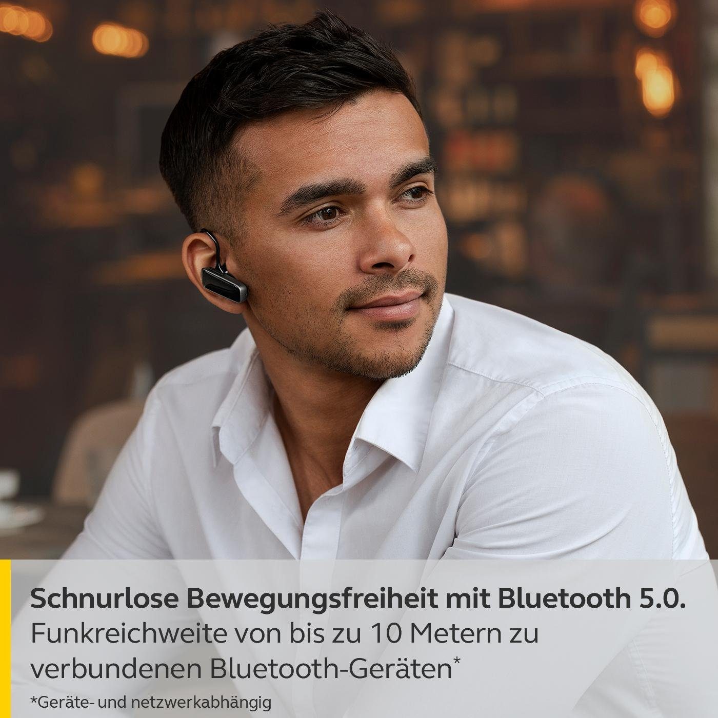 Jabra Talk 25 SE Wireless-Headset (Bluetooth, Bluetooth, Kabellos, HD-Qualität, Omnidirektionales Mikrofon, Bis zu 9 Stunden Gesprächszeit)