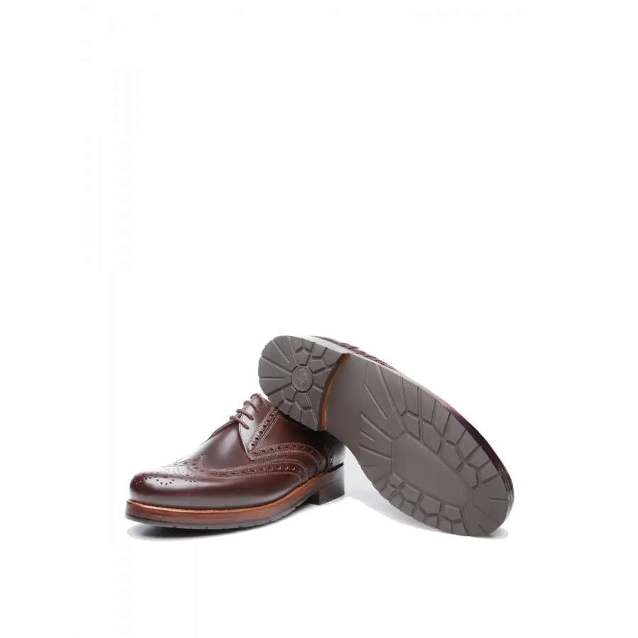 Heinrich Dinkelacker - Businessschuhe Derby RIO FULL-BROGUE H Nubukleder - braun