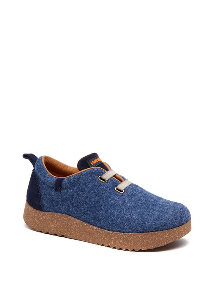 Comfortfusse Woll-Sneakers in Dunkelblau günstig kaufen