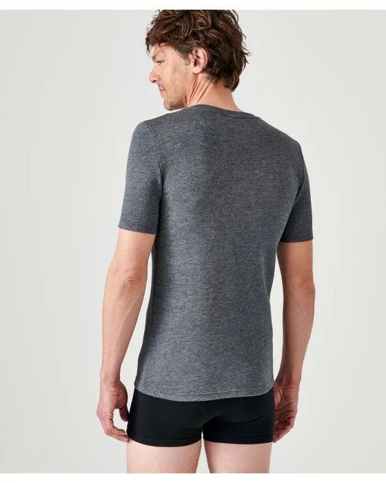 Tee-shirt double face col V Thermolactyl