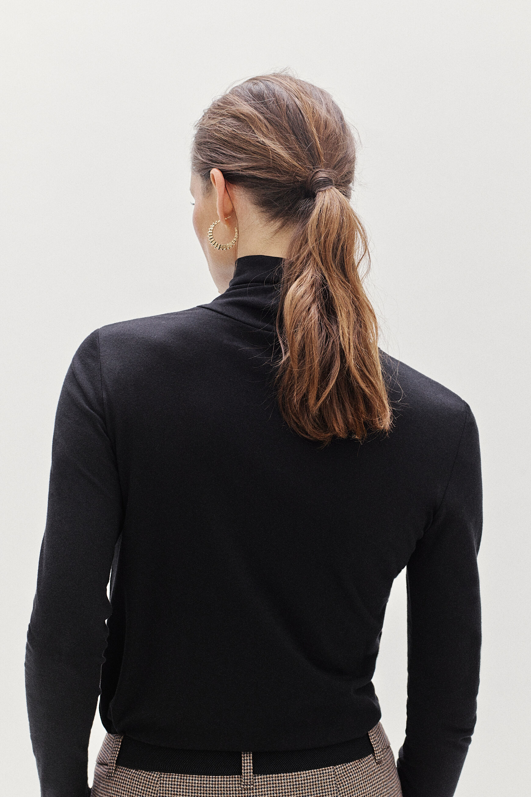 tee shirt uni lilib noir femme