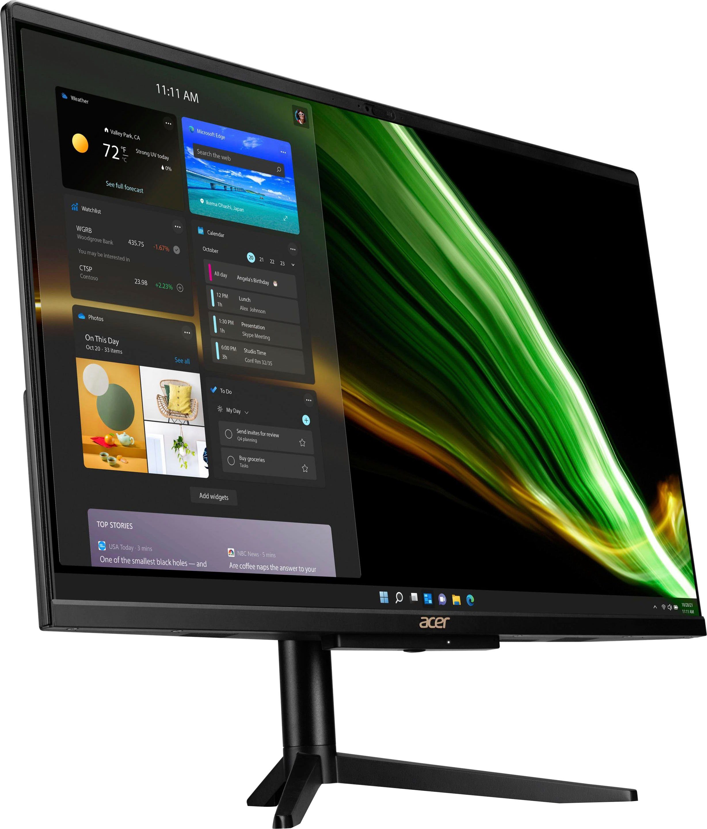 Acer Aspire C24-1600 All-in-One PC (23,8 Zoll, Intel Pentium N6005, UHD Graphics, 8 GB RAM, 512 GB SSD, Luftkühlung)