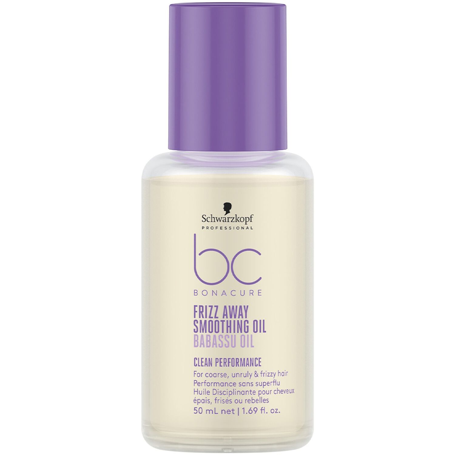 Schwarzkopf Professional Frizz Away Huile anti-frisottis et anti-humidité - cheveux rebelles, épais et frisés 50 ml