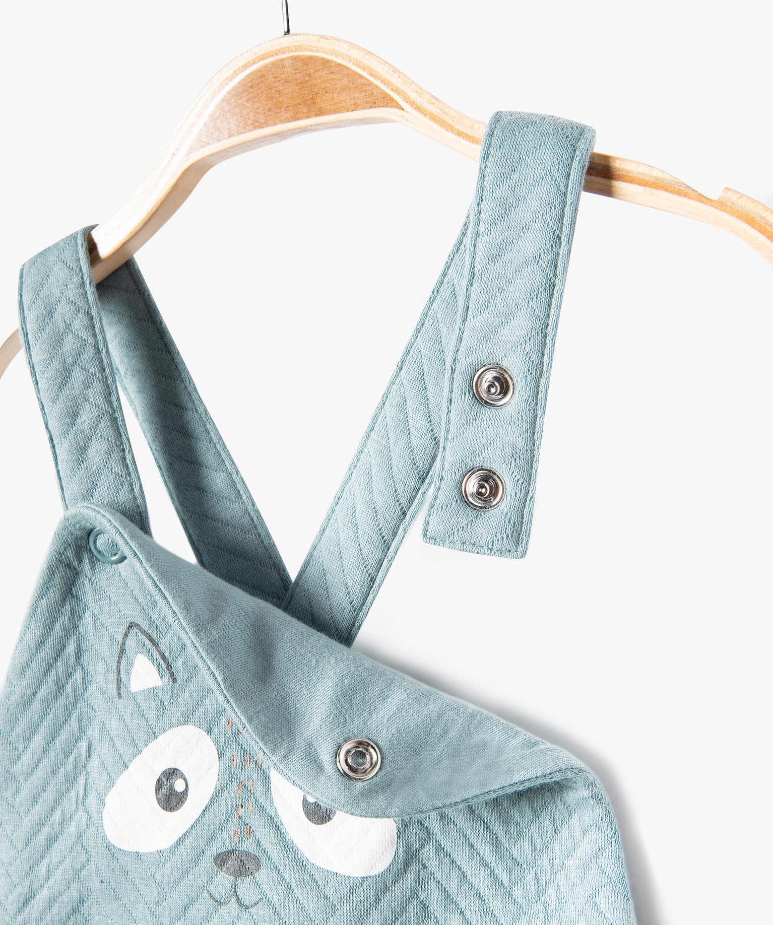 Salopette en molleton imprimé bébé bleu | GEMO
