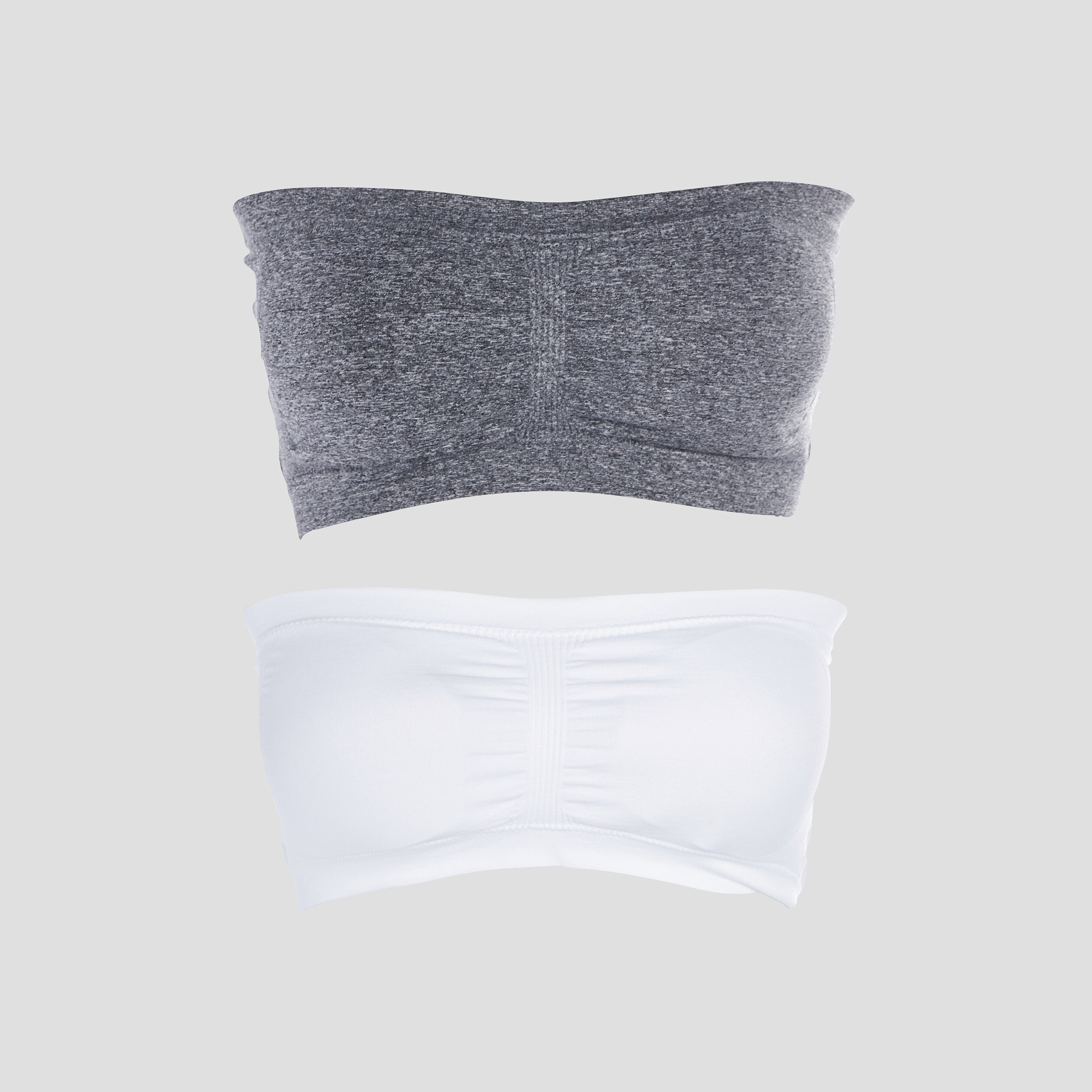 Lot 2 bandeaux coque amovible gris foncé femme | La Halle