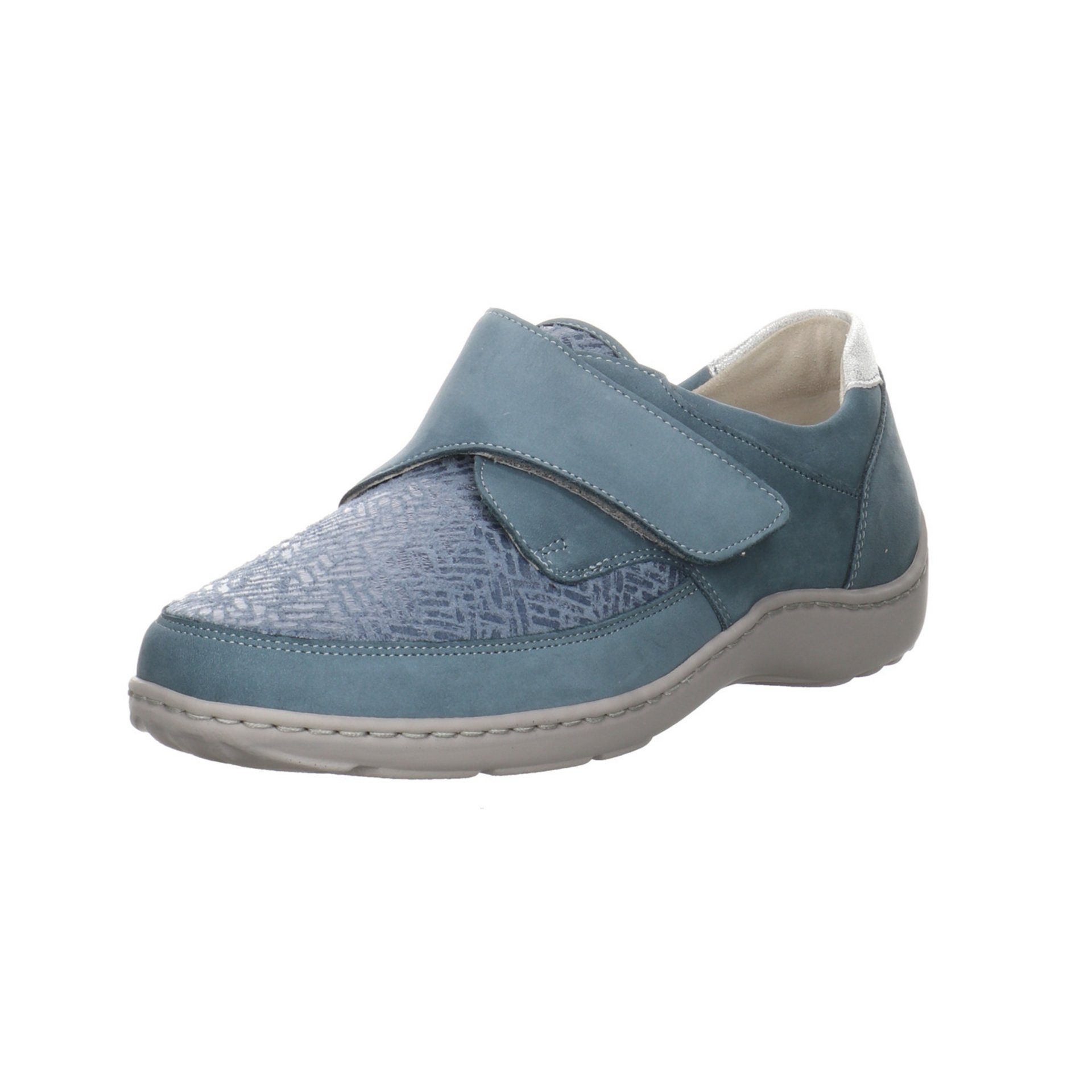Waldläufer Damen Slipper Schuhe Henni Klettschuh Slipper Lederkombination
