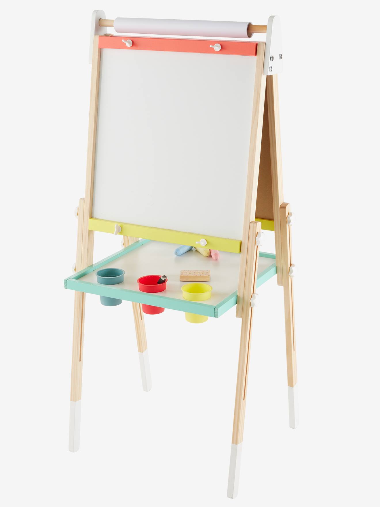 Vertbaudet 3-in-1 Tafel mit Mal-Zubehör FSC MIX - rosa