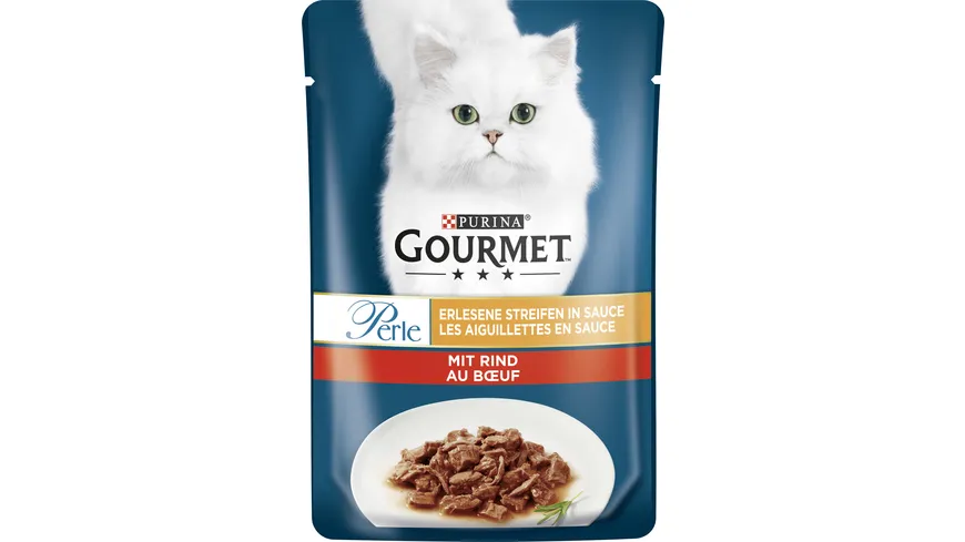 PURINA GOURMET Perle Erlesene Streifen mit Rind 85 g