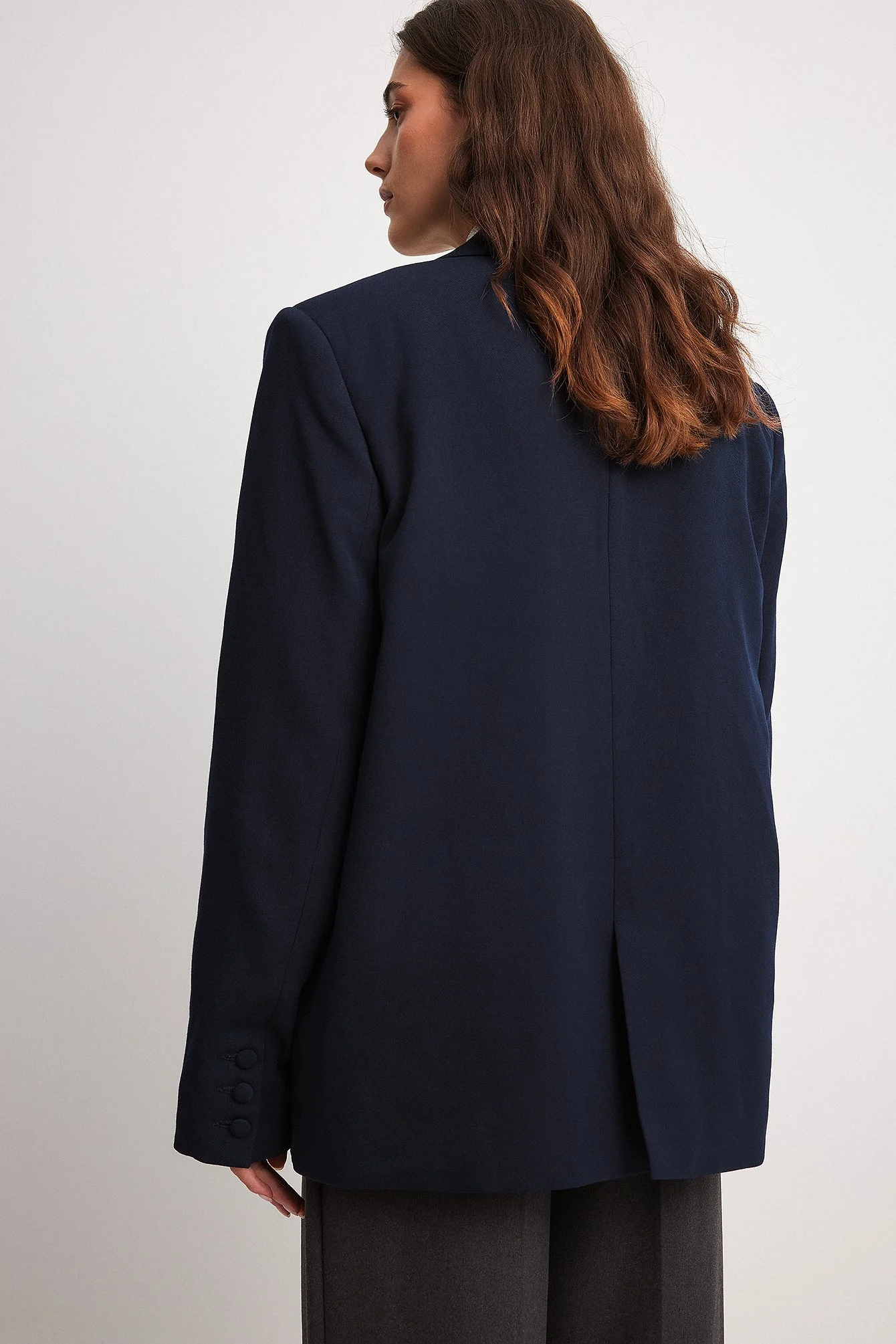 Gefütterte Oversize-Blazerjacke