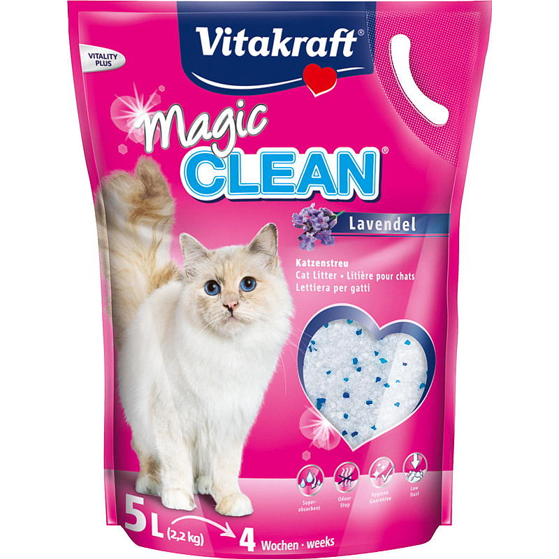Vitakraft Kattesand 5 l Magic clean Lavendel