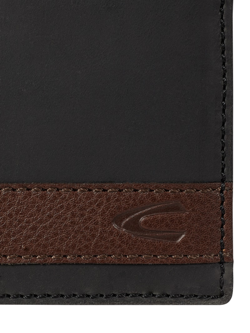 Portmonee aus Leder - RFID Safe in schwarz