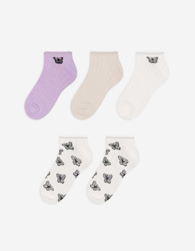 Sneakersocken - 5er-Pack