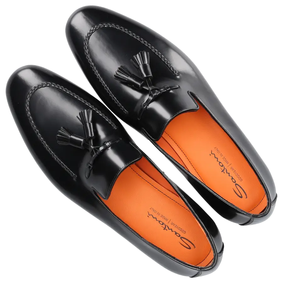 Santoni - Loafer MCNC18 Kalbsleder - schwarz