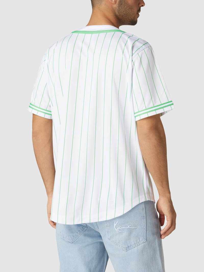 Freizeithemd mit Label-Stitching - P&C x Karl Kani in weiss
