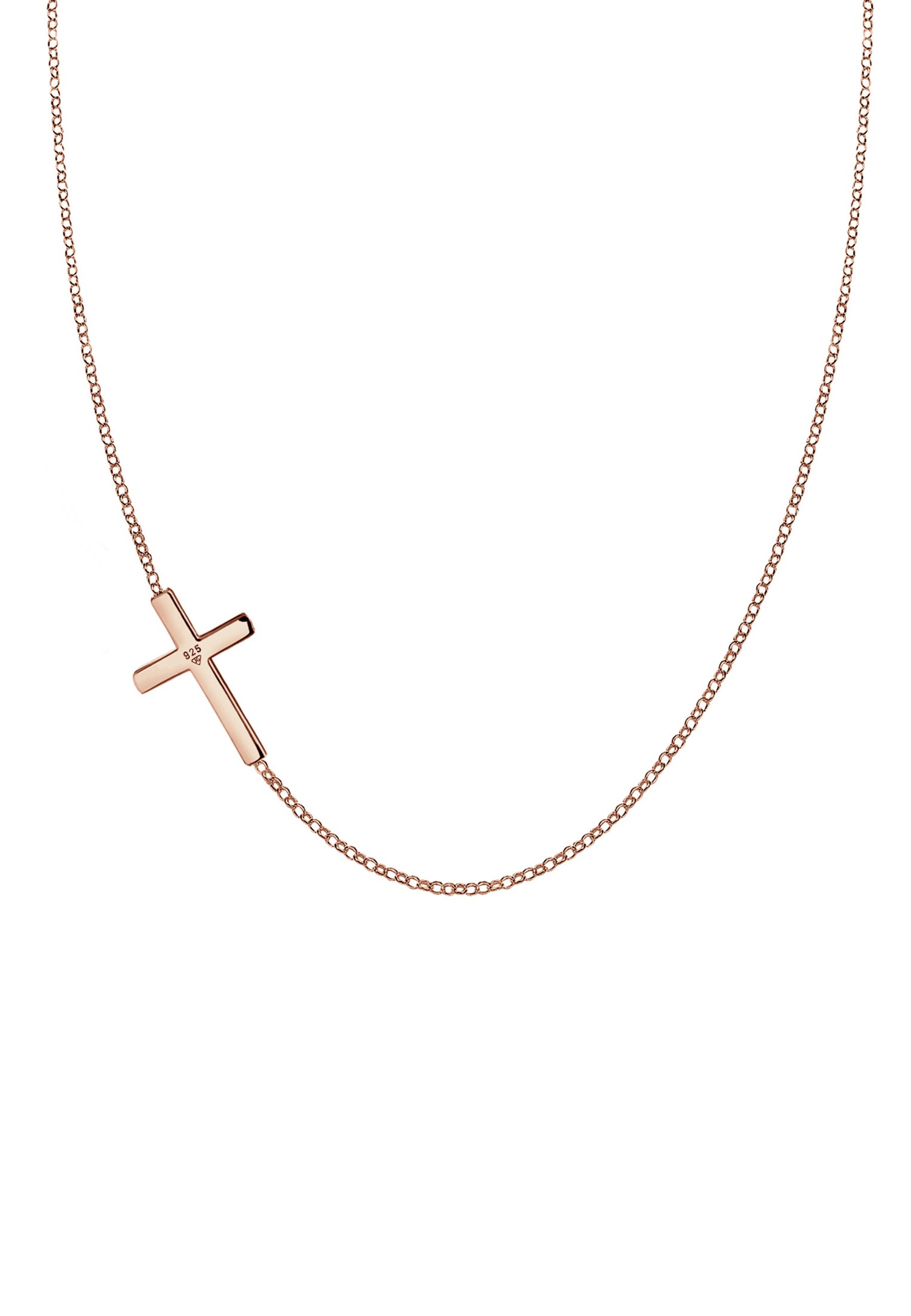 Pandantiv cruce Elli pentru femei, Basic Religion, argint 925, placat cu aur