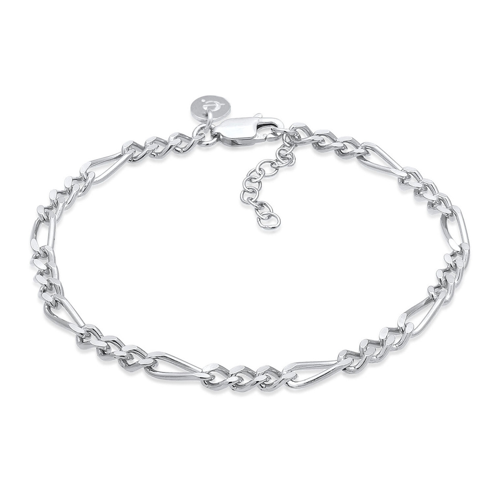 Elli PREMIUM Elli PREMIUM Bracelet Femmes Chain Bracelet Figaro Braided Filigran Basic Minimal Bracelet