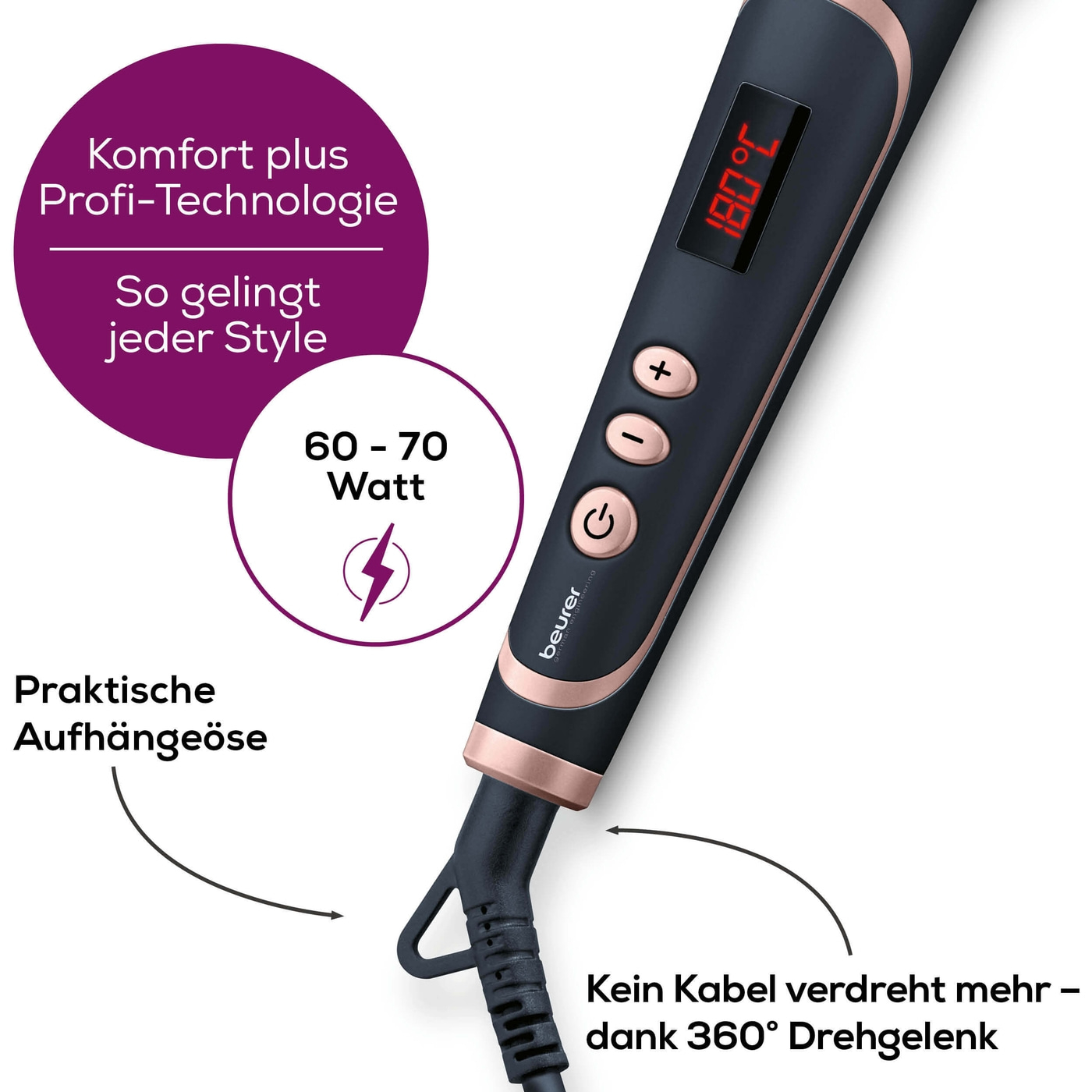 Beurer HT 62 Lockenstab-Locken wie vom Profi