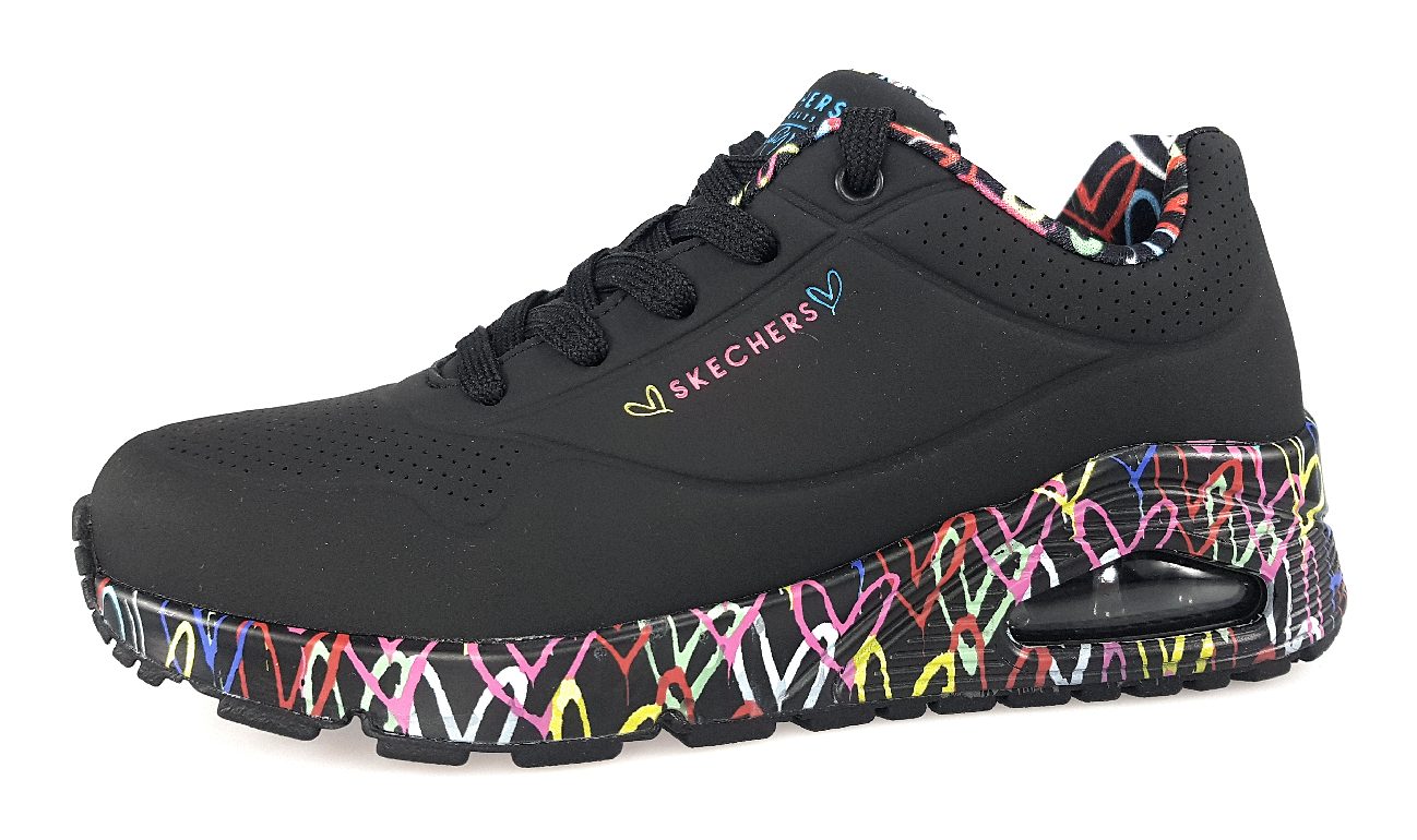 Skechers Uno - Loving Love 155506 Schwarz BBK Black