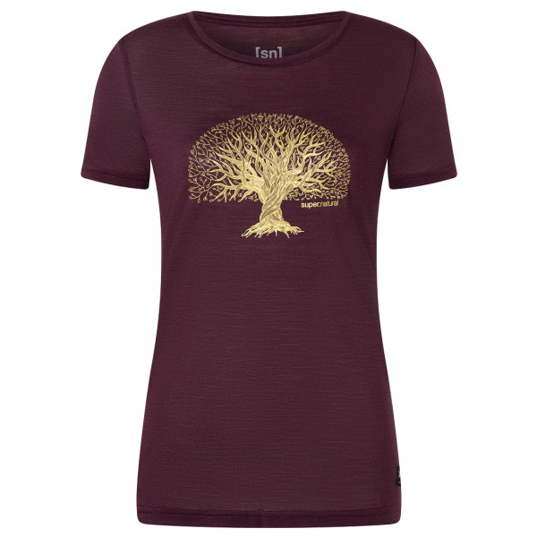 super.natural - Women's Tree of Knowledge Tee - Merinoshirt