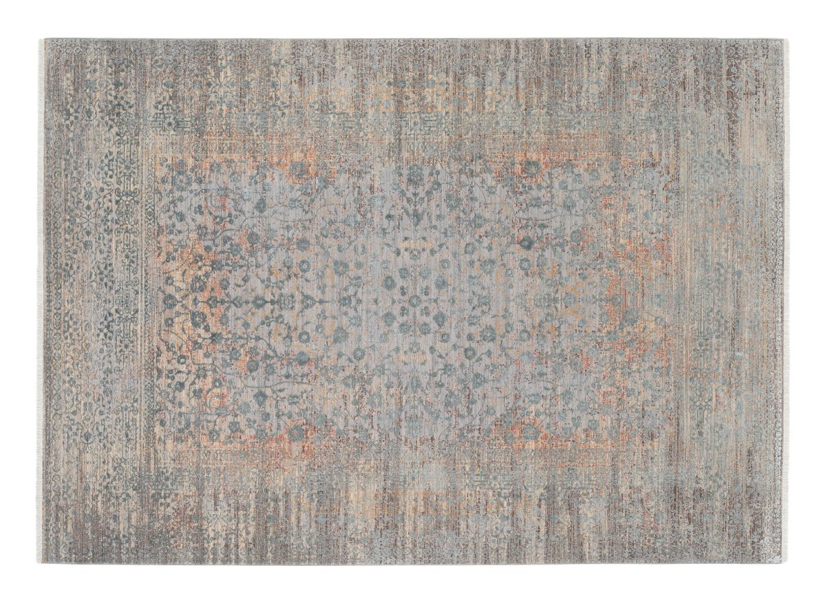 Webteppich Colour Cihan Silber-Grau 80 x 150 cm