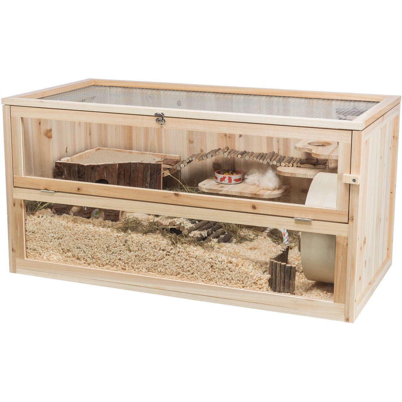 TRIXIE Kleintierkäfig Nagerkäfig Holz Mäuse und Hamster