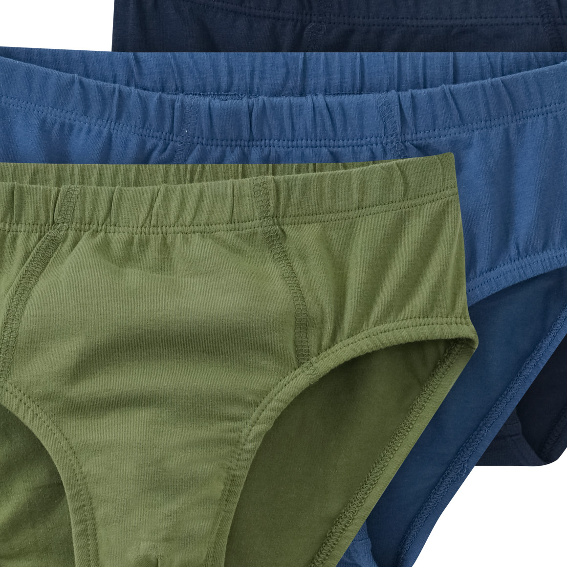 3 Jungen Slips in verschiedenen Farben