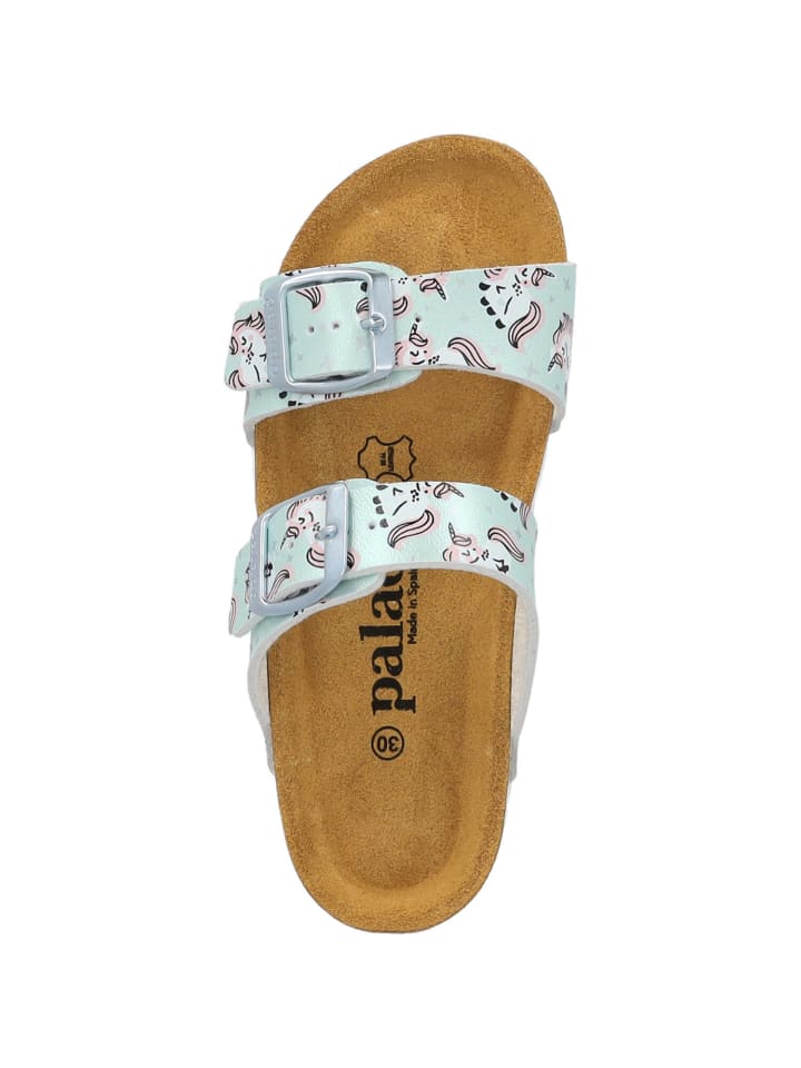 palado Pantoletten in Hellgrün Metallic Unicorn günstig kaufen