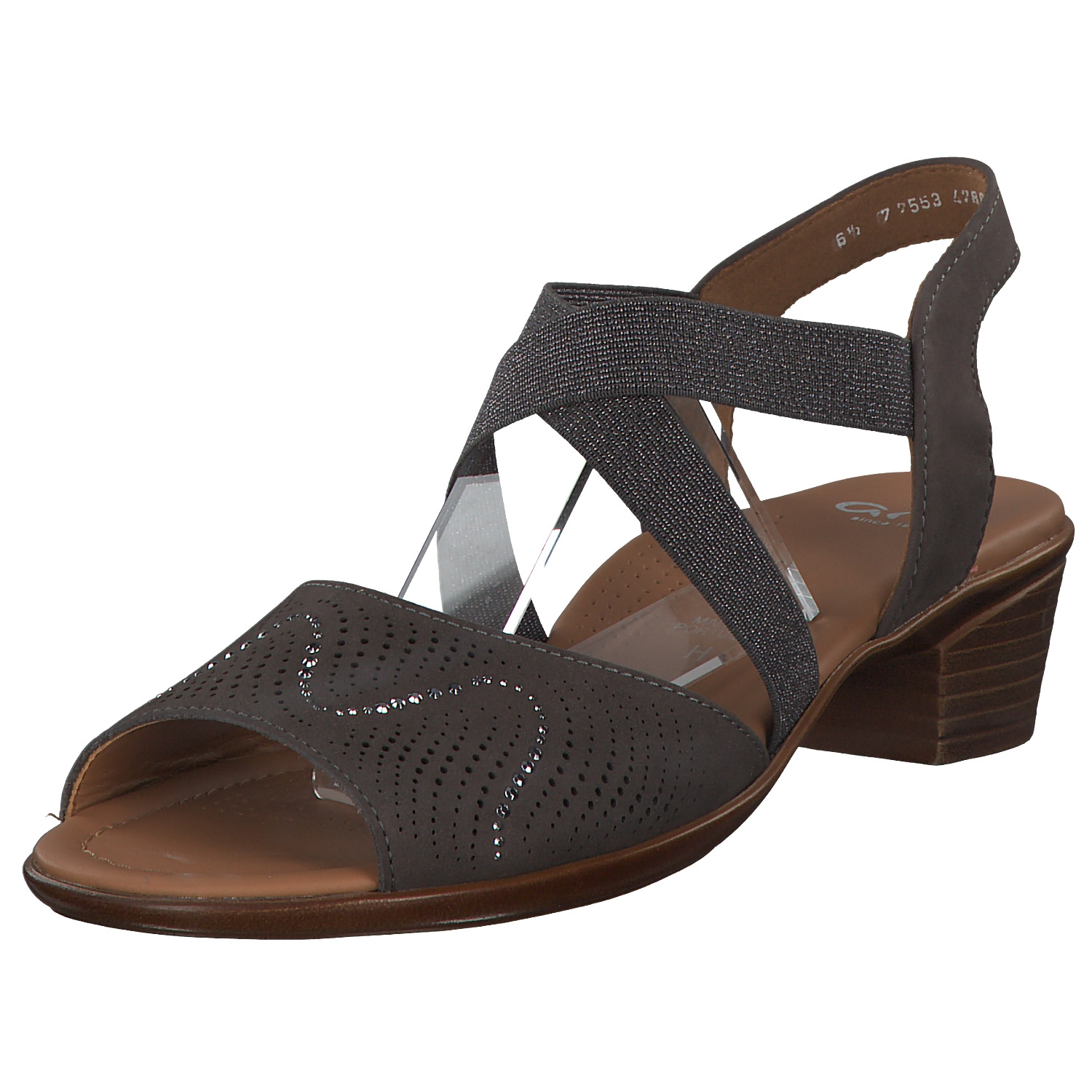 Ara Lugano 35764, Sandaletten, Damen, Grau (Street)