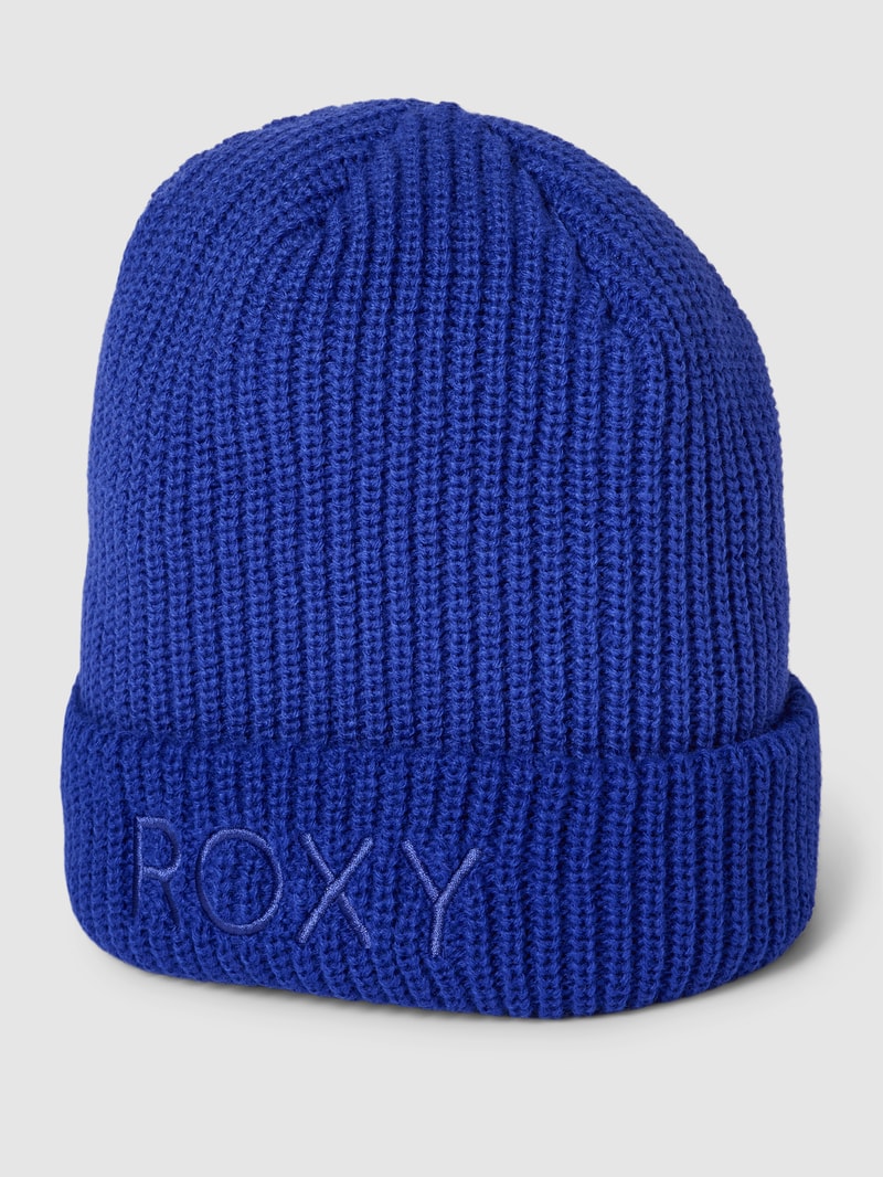 Beanie mit Label-Stitching Modell 'FREJA' in blau