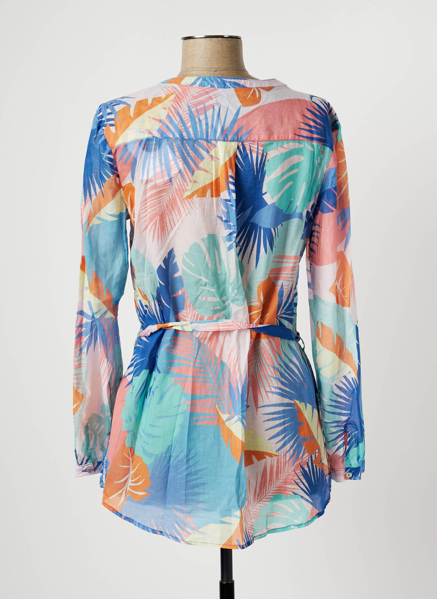 Julie Guerlande Tuniquemanchelongue Femme couleur bleu