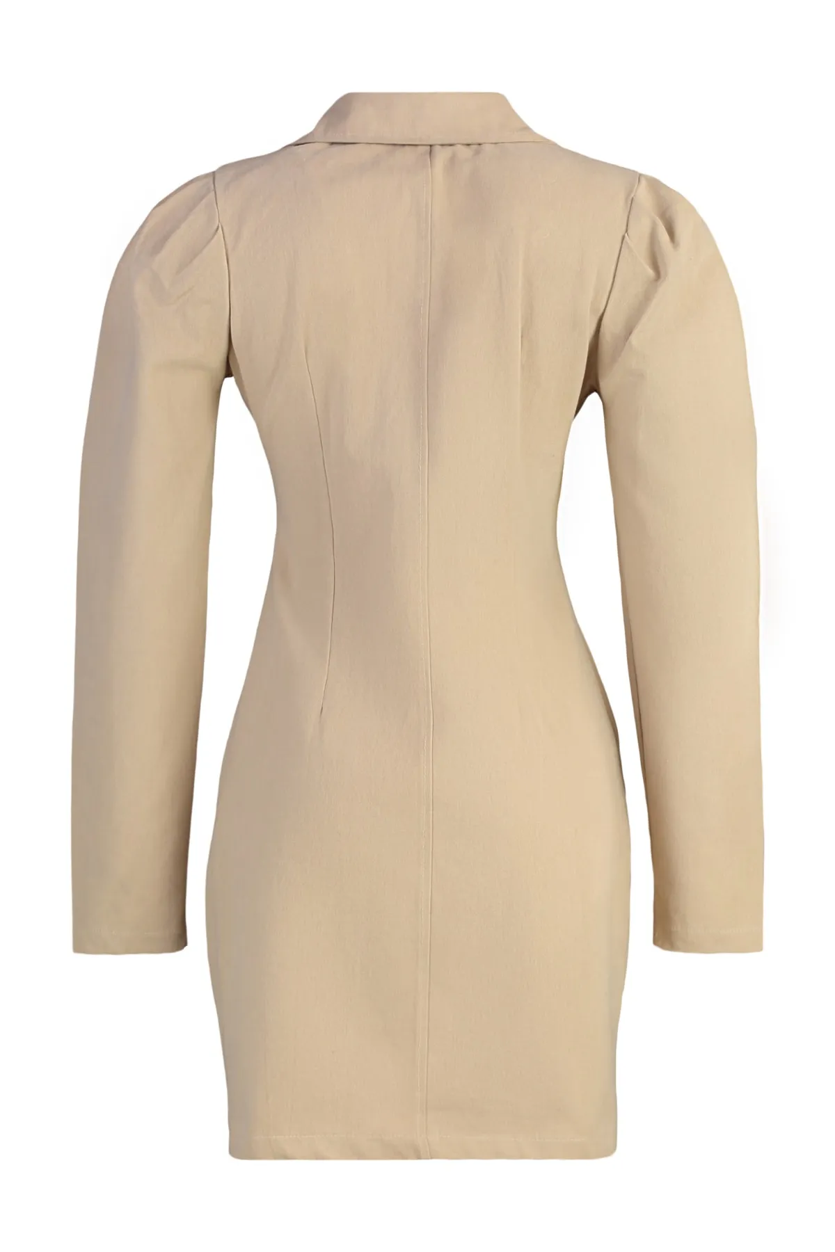 Trendyol Collection  Kamelfarbenes, gewebtes Jackenkleid in limitierter Auflage TWOAW22EL1352