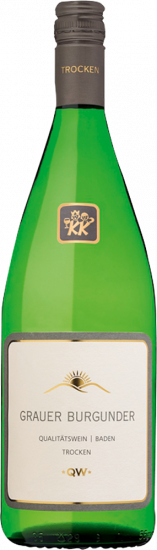 2022 Grauer Burgunder Dt. QW *QW* trocken 1,0 L - Winzergenossenschaft Königschaffhausen-Kiechlinsbergen