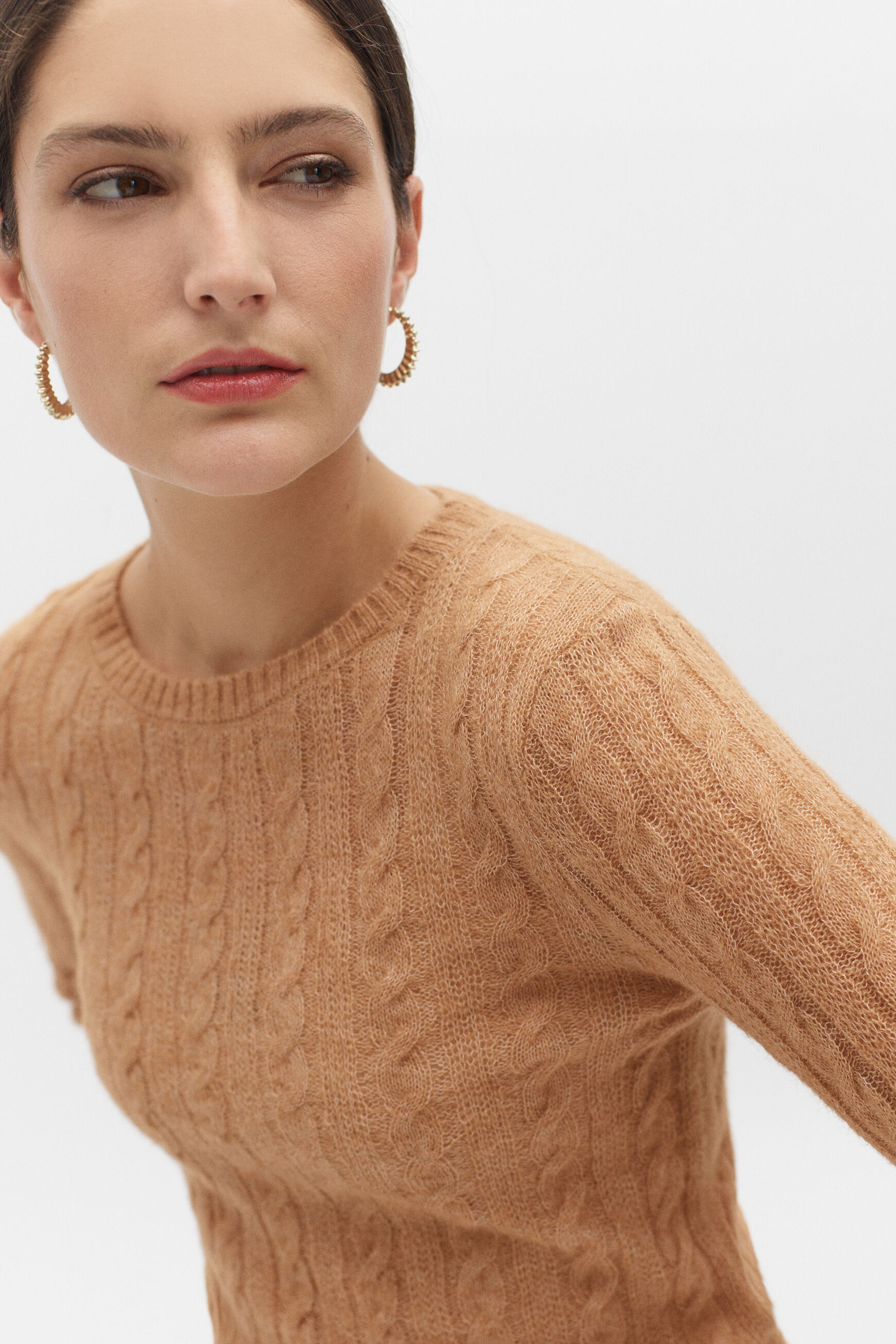 pull danya camel femme