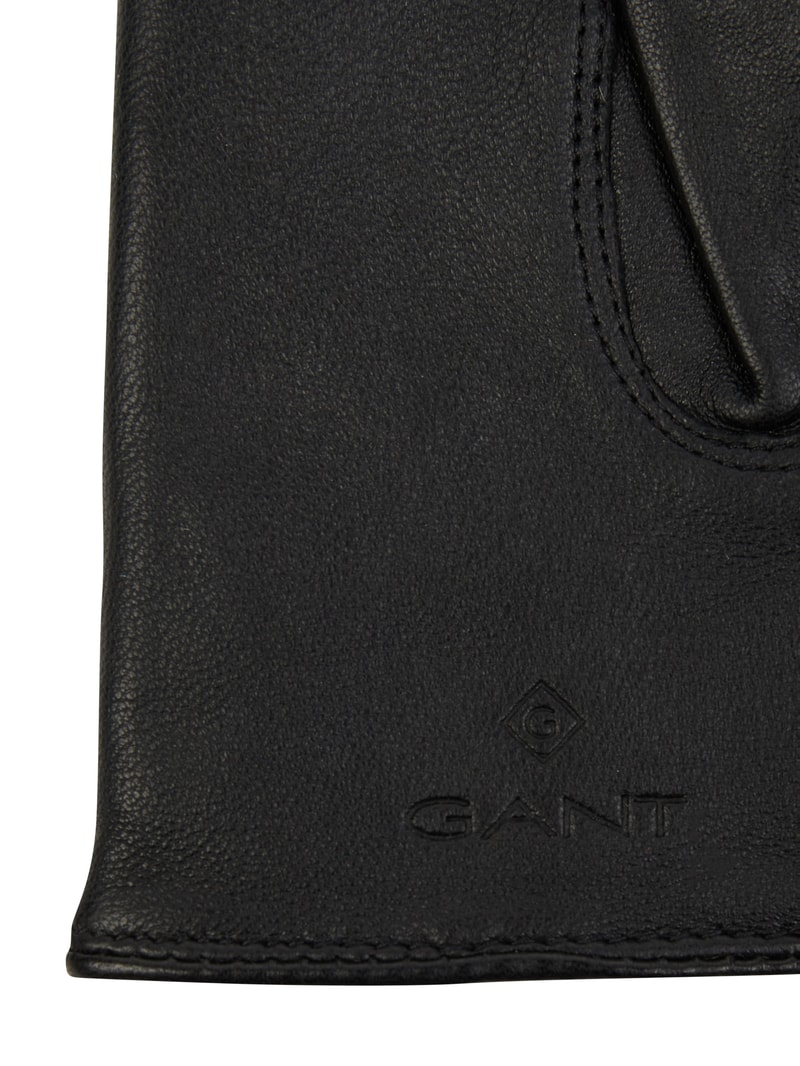 Handschuhe aus Lammleder in schwarz