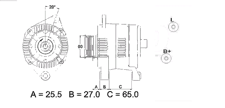 FRIESEN Lichtmaschine Citroën, Fiat 9090220 - ATU