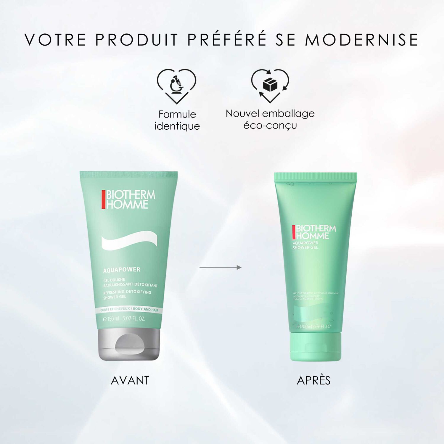 Biotherm Aquapower Gel Douche Rafraîchissant pour Homme 200 ml