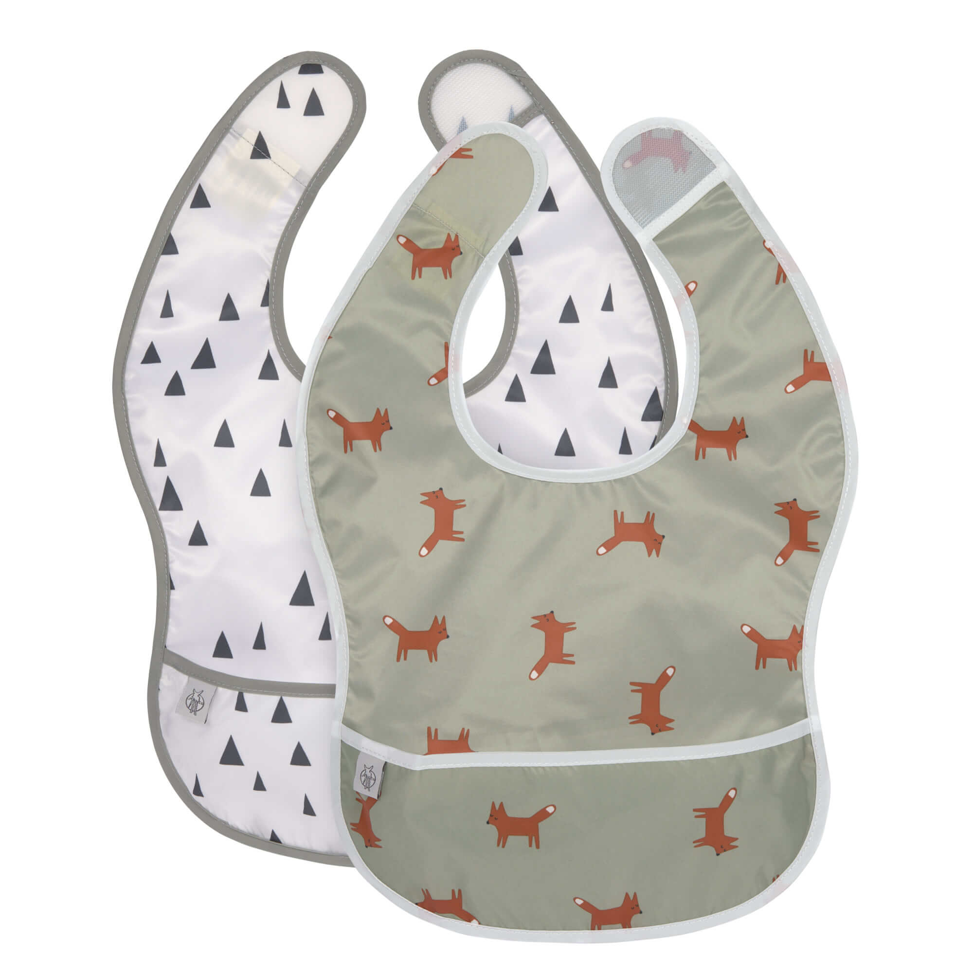 Lätzchen mit Auffangtasche (2 Stk) - Little Forest, Fuchs (6 bis 24 Monate)