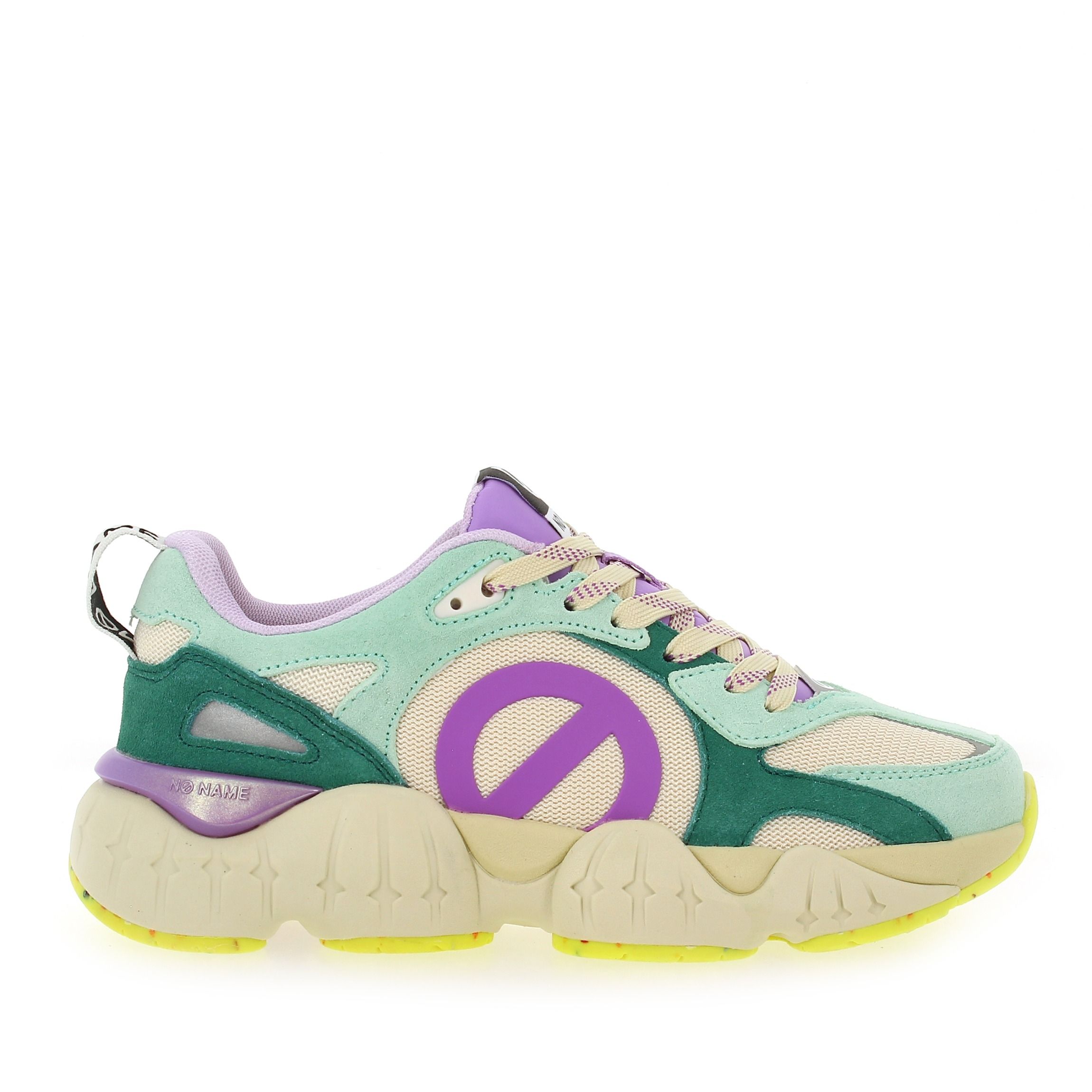 No Name  KRAZEE RUNNER - Vert Mauve
