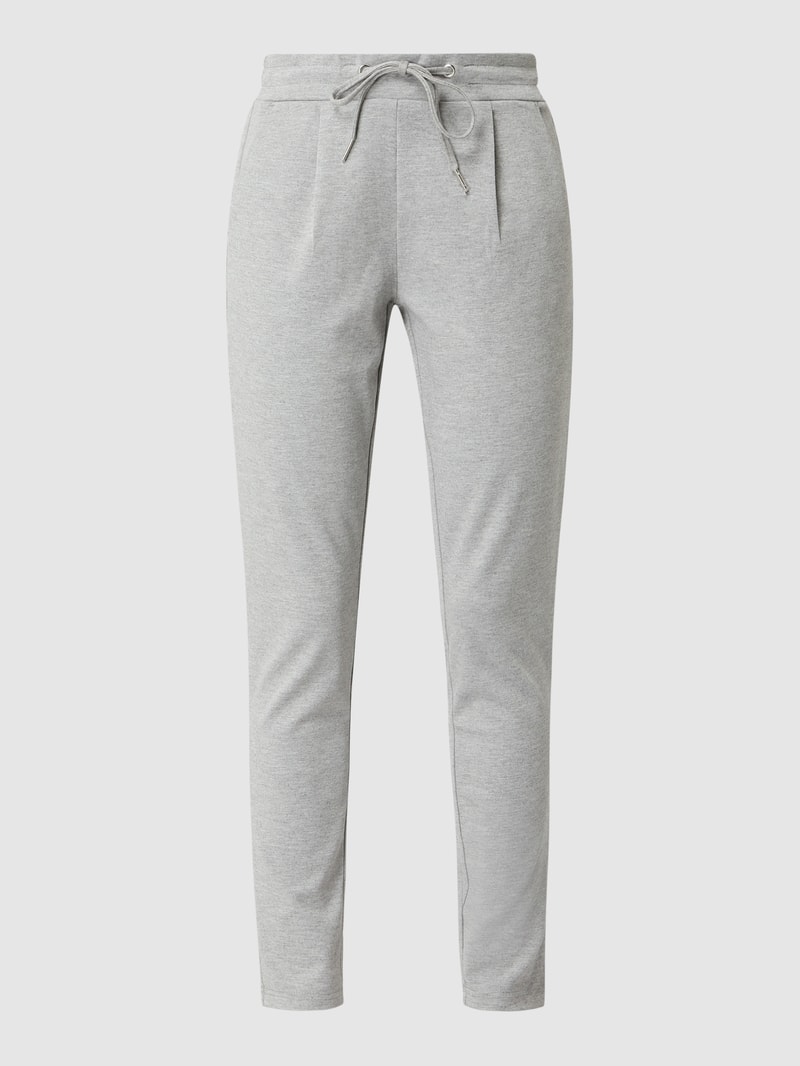 Sweatpants mit Tunnelzug Modell 'KATE' in hellgrau meliert