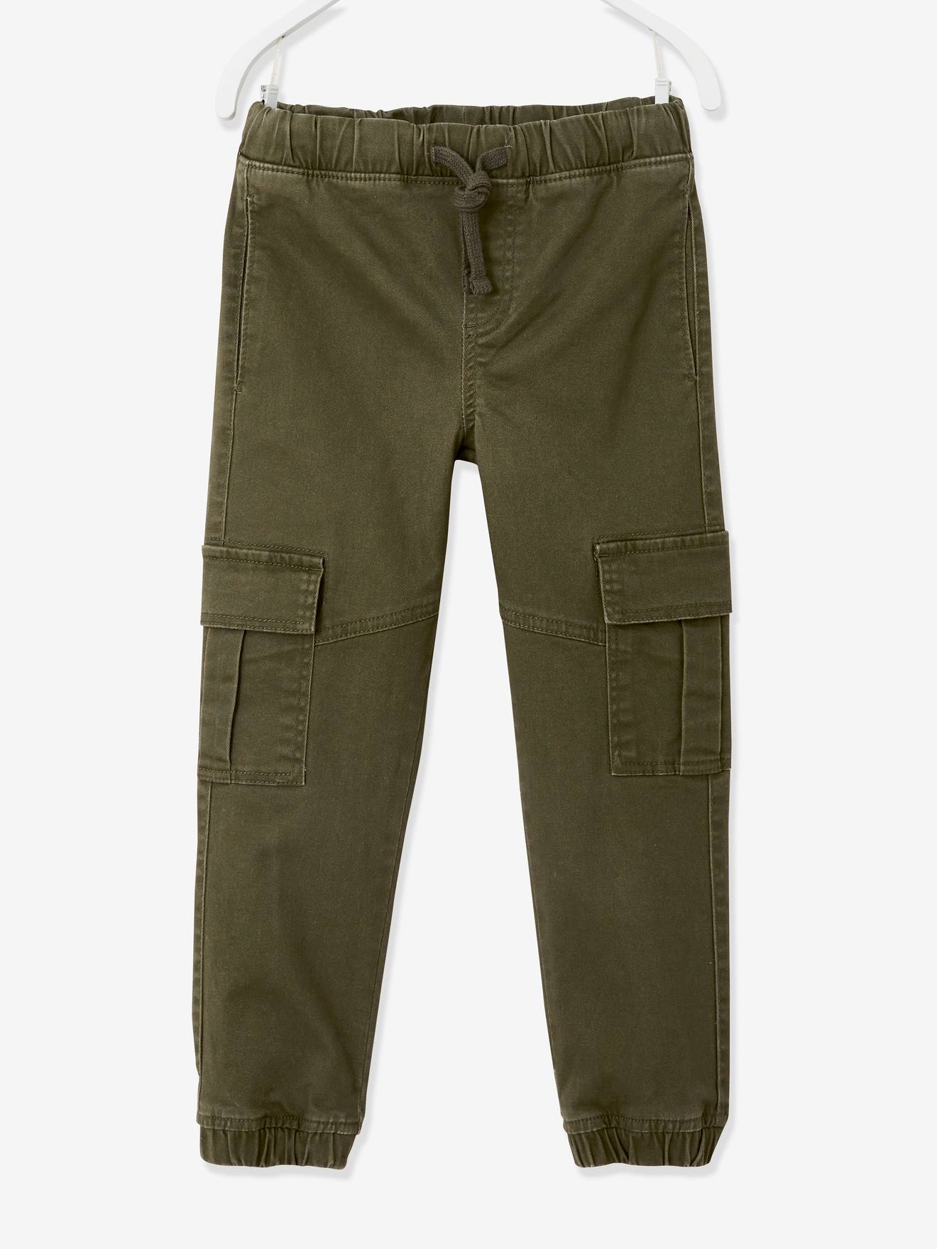 Pantalon battle garçon facile à enfiler navy