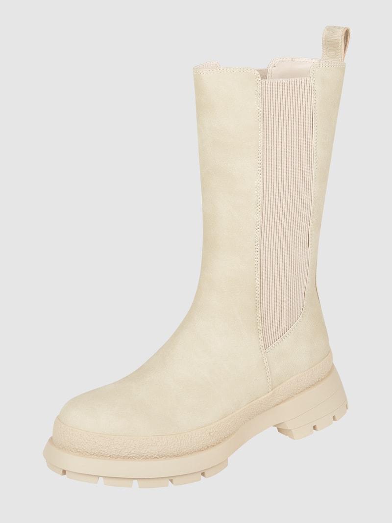 Boots in Leder-Optik Modell 'Sveja' in beige