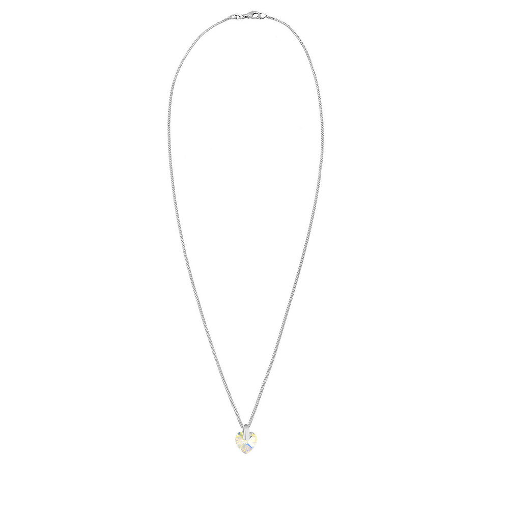 Elli Elli Collier Herz Liebe Kristalle 925 Silber Lié collier