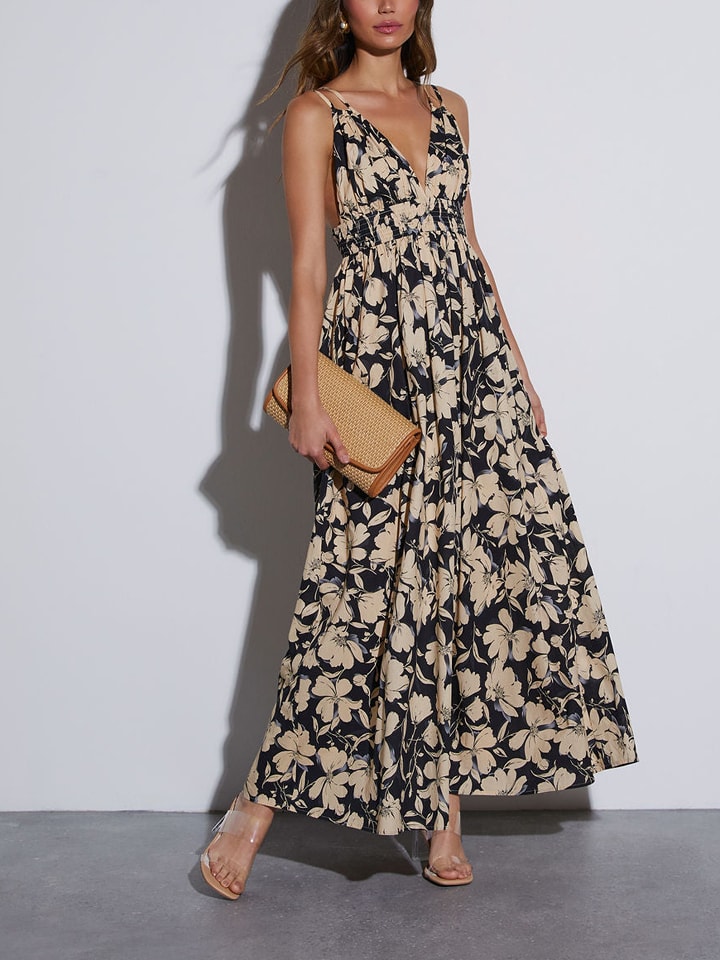 Milan Kiss Kleid in Schwarz/ Creme günstig kaufen
