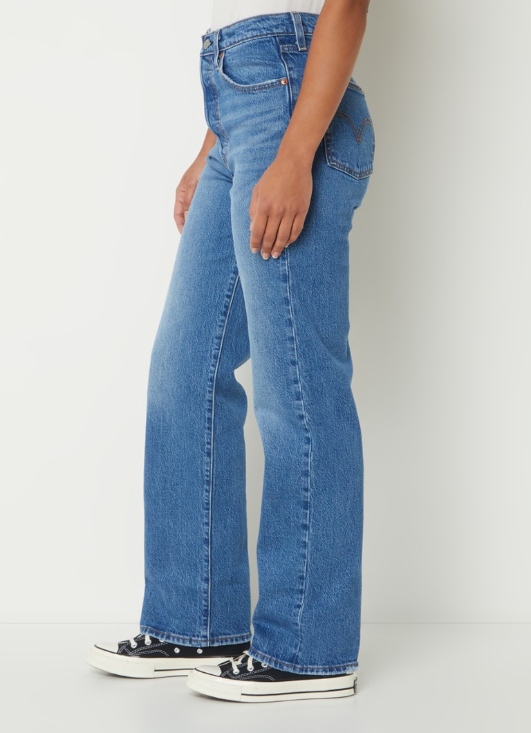 Blugi Levi's cu talie înaltă și croială dreaptă, spălare medie