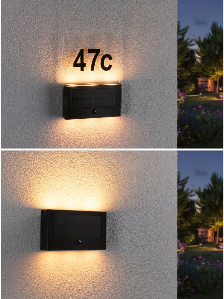 paulmann Solar LED Hausnummernleuchte Neda insektenfreundlich günstig kaufen onesize
