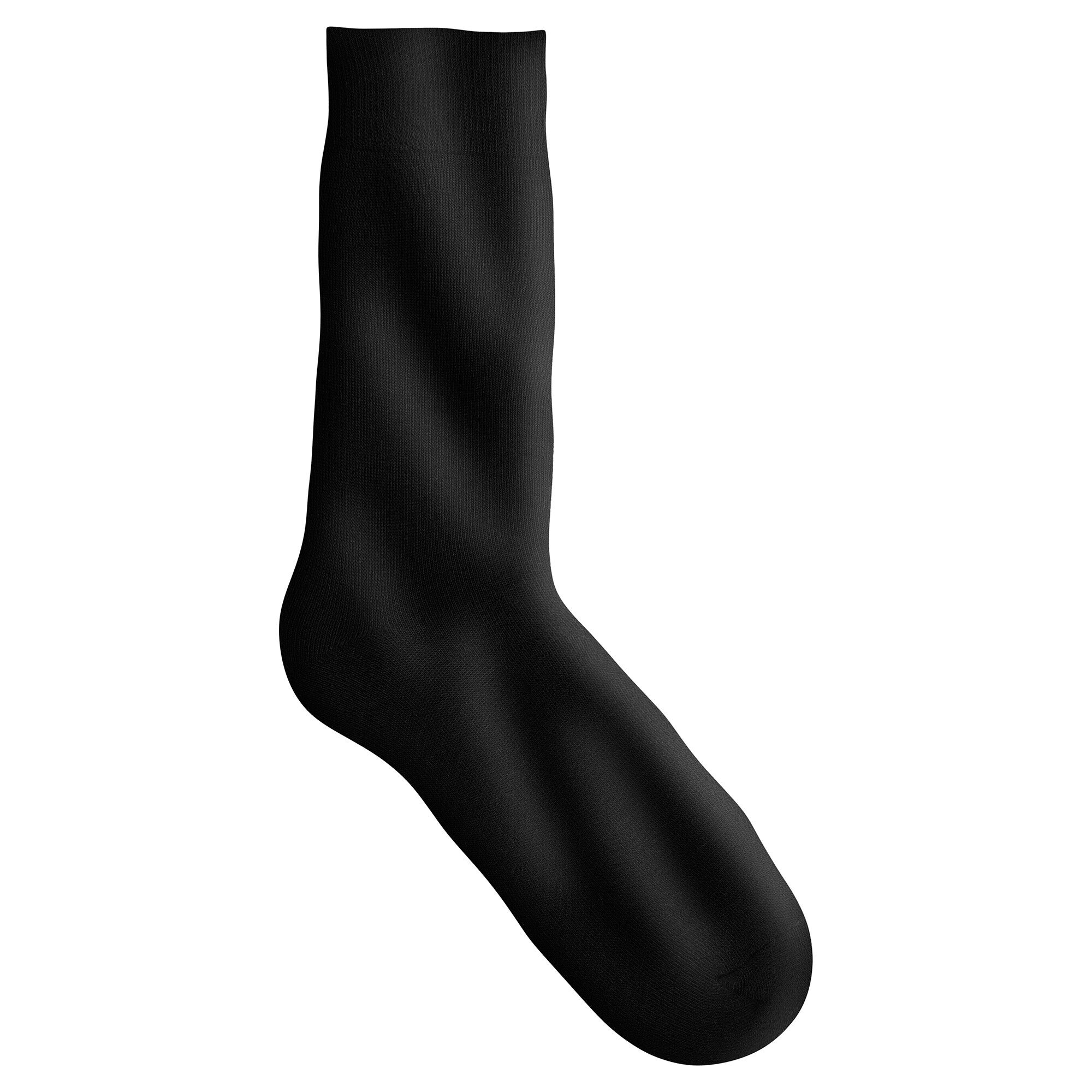 Mi-chaussettes unies bouclette coton thermique