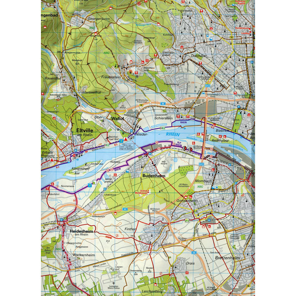 ADFC-REGIONALKARTE RHEINHESSEN, 1:50.000 - Fahrradkarte