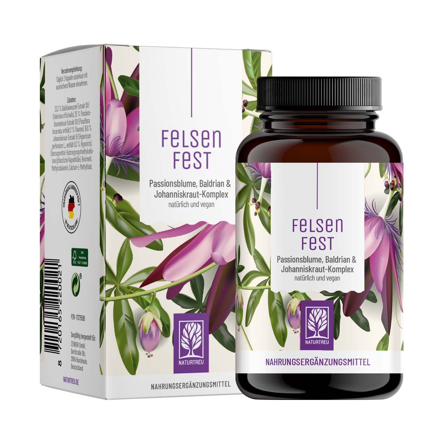Johanniskraut Baldrian Passionsblume Komplex - Felsenfest - NATURTREU®